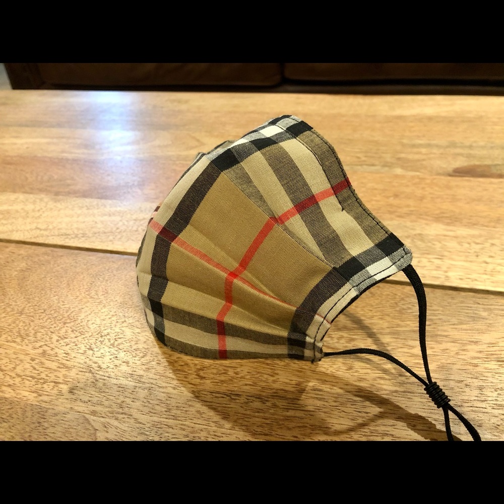 Repurposed Authentic Burberry Face Mask